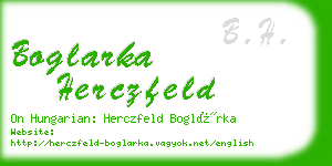 boglarka herczfeld business card